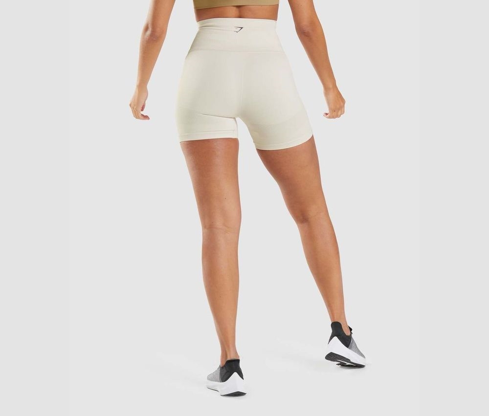 Gymshark Shorts Lowest Price Online - Energy Seamless Shorts Womens Coconut  White