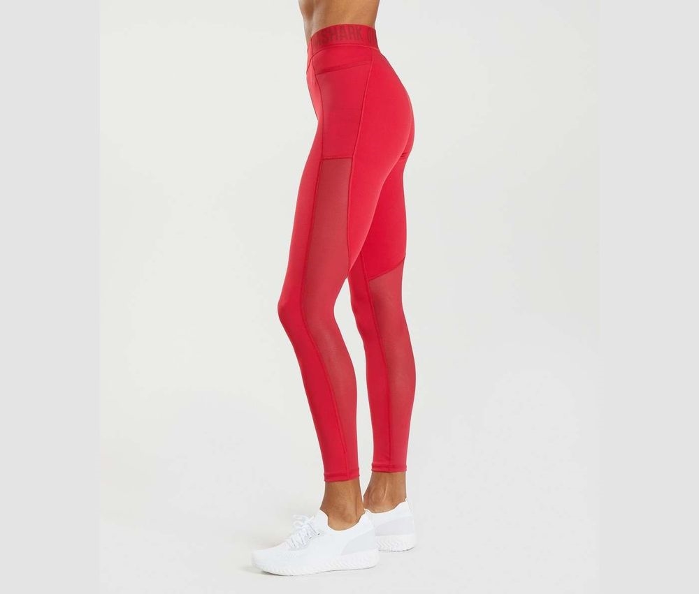 Best Choice Gymshark Leggings - Training Brandmark Leggings Womens Salsa Red