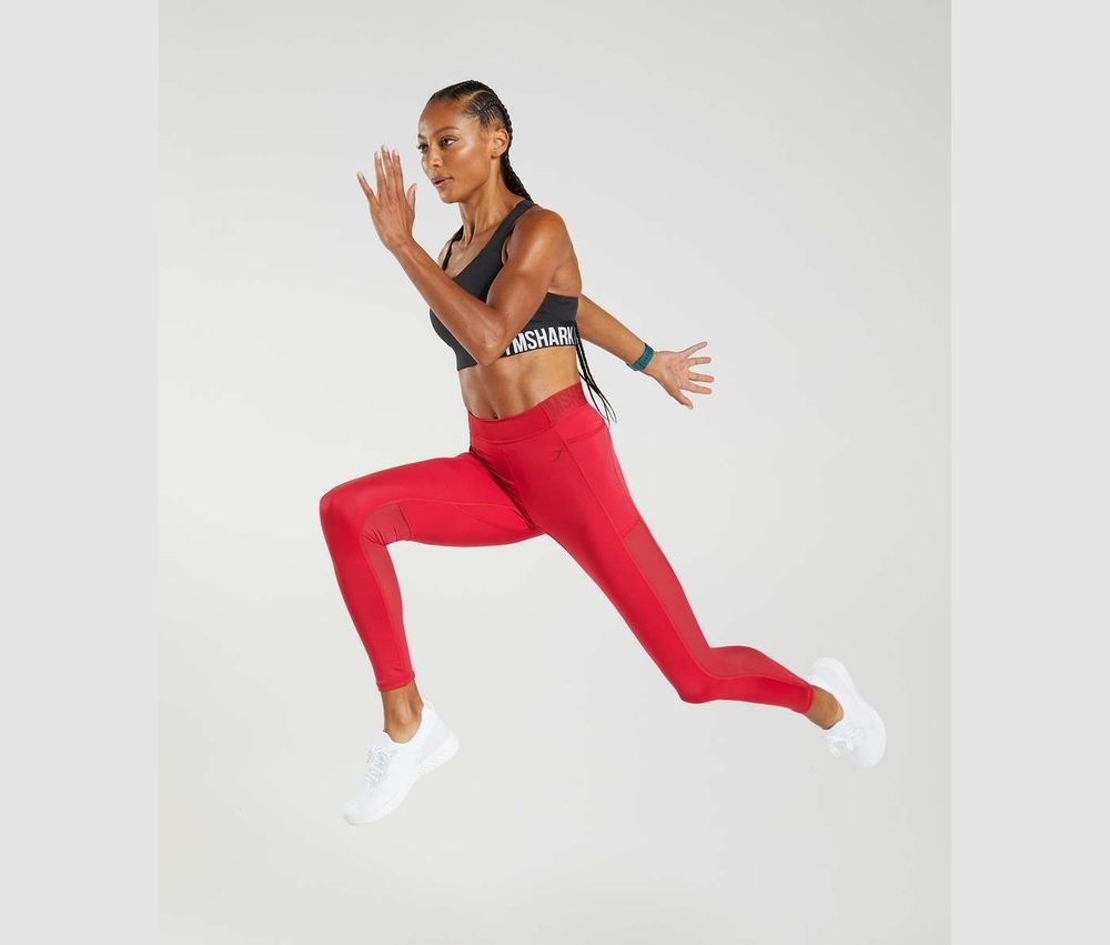 Best Choice Gymshark Leggings - Training Brandmark Leggings Womens Salsa Red